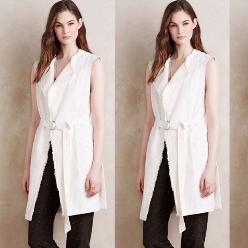 ANTHROPOLOGIE ELEVENSES Frayed Luna Vest